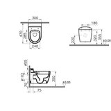 Vitra Konzolna wc šolja VITRA SENTO KIDS 47cm - bez wc daske (7360B003-0075) | Eponuda.com