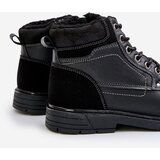 EVENTO PE1 Insulated men's boots made of eco leather black Venredia | Eponuda.ba