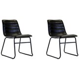 MID.YOU Set Stolov Milan, Črna, 2 Kos | Shoptok.si