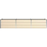  Cvetlično korito Slonokoščena 240 x 80 x 45 cm Jeklo, (5000207477) | Shoptok.si