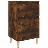 Maison Chic Nočna omarica - Nočna miza dimljen hrast 40x35x70 cm, (21690412) | Shoptok.si