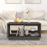  Klubska mizica siva 80×50×40 cm trdna borovina, (20715588) | Shoptok.si