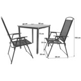Gardenson VRTNA GARNITURA aluminij antracit črna Slike