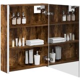  Kopalniška ogledalna omara Dimljeni oreh 73.5 x 15.5 x 70 cm, (5000233187) | Shoptok.si
