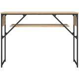  Konzolni stol s policom boja hrasta 105 x 30 x 75 cm drveni | Eponuda.com
