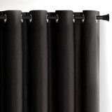 Restilo Črna žametna zavesa za delno zatemnitev 140x245 cm Eyelets – | Shoptok.si