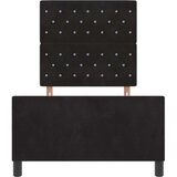 vidaXL Postelja Črna 90x190 cm Velur, (22049622) | Shoptok.si