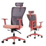 Hanah home Set 2 kancelarijske stolice Lumbar 126 Salmon | ePonuda.com