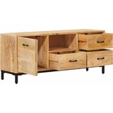 TV stalci s ladicama Smeđa 110 x 30 x 46 cm Čvrsto drvo manga | Eponuda.ba