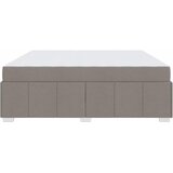  Krevetna konstrukcija Sivo-smeđa 200 x 200 cm tkanina | Eponuda.com