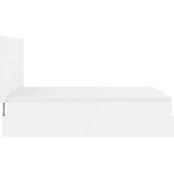  Otomanski okvir kreveta s madraca bijela 140x200cm umjetna koža | shoptok.hr