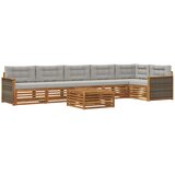 vidaXL Zunanja garnitura za sedenje 7 pcs Naravna in svetlo siva, (5000282049) | Shoptok.si