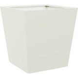  Vrtne sadilice 2 kom bijele 40x40x40 cm čelične | shoptok.hr