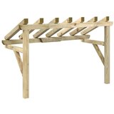  Nadstrešek za vrata 200x100x100 cm trdna borovina, (20692464) | Shoptok.si