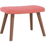  Stol za sproščanje s stolčkom roza žamet, (20957528) | Shoptok.si