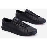 EVENTO Women's Classic Leather Sneakers Black Misima Cijene