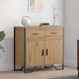 vidaXL Strani šal artisan hrast 79,5 x 35,5 x 74,5 cm Konstruiran les | Shoptok.si