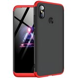 GKK Zaštitna futrola 360 - Prednji i stražnji poklopac cijelog mobitela za Xiaomi Mi 8 SE - Crna/Crvena Cijene