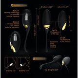 Dorcel Secret Orgasm - bežično, radio vibrirajuće jaje (crno) | shoptok.hr