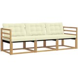  Set vanjskih sofa 3 kom. Bijela i krem | shoptok.hr