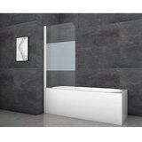 Aurlane zložljiva stena za kopalno kad white classic 80 x 140 cm bela 1-krilna Cene