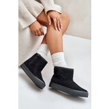 Big Star Ankle snow boots with zip insulated with fur Big Star black | shoptok.hr