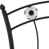 vidaXL Okvir za krevet s nogometnim uzorkom crni metalni 90 x 200 cm | shoptok.hr