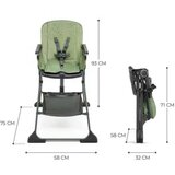 Kinderkraft hranilica Foldee Green, 6m+ | Eponuda.com