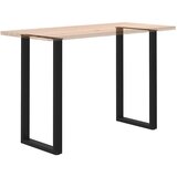  Noge za barski stol U-oblika 2 kom Crne 60 x (110-111) cm Čelik | shoptok.hr