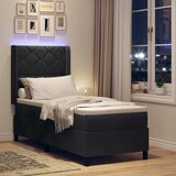  Krevet s opruga kutije s LED trakama Crna 80 x 200 cm Baršun | shoptok.hr