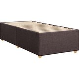 vidaXL Posteljni okvir temno rjav 100x200 cm blago, (21292577) | Shoptok.si