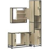 vidaXL 3-dijelni set kupaonskog namještaja boja hrasta sonome drveni | shoptok.hr