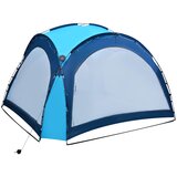 Šator za zabave LED s 4 bočna zida 3,6 x 3,6 x 2,3 m plavi | shoptok.hr