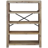  Polica za knjige s 4 razine 80x30x170 cm masivno bagremovo drvo | Eponuda.com