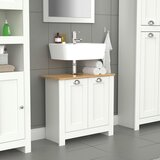 MID.YOU omarica za pod umivalnik balusa m, bela, barva hrasta | Shoptok.si