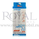 usb kabal linkage LKCB-01 lightning 1m bela 2A Cene