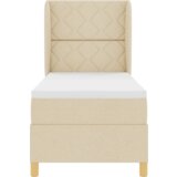  Box Spring Postelja z Blazino Krem 80x200 cm Tkanina, (22051805) | Shoptok.si