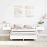  Krevetna konstrukcija Bijelo 137 x 190 cm Konstruirano drvo | Eponuda.com