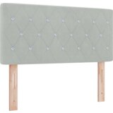  Okvir kreveta s madracem svjetlosiva 90x200 cm baršun | shoptok.hr