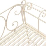  Klupa 132 cm metalna antikna bijela | shoptok.hr