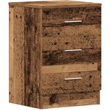 vidaXL Nočne omarice 2 kosa starega lesa 38x35x55 cm inženirski les | Shoptok.si