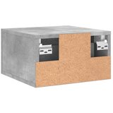  Zidni noćni ormarići 2 kom Siva betona 35 x 35 x 20 cm | shoptok.hr