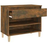 vidaXL omarica za čevlje dimljeni hrast 70x36x60 cm inženirski les | Shoptok.si