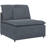  Modularna sofa s jastucima, baršunasta, tamno siva | shoptok.hr