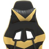  Igraća stolica crno-zlatna od umjetne kože | shoptok.hr