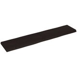 Stolna ploča tamnosmeđa 180 x 40 x (2-6) cm obrađena hrastovina | shoptok.hr