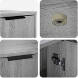 Namještaj za kavez za mačke Siva Sonoma 100 x 49 x 45 cm | shoptok.hr