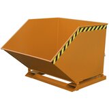 eurokraft pro Prekucni zaboj z mehanizmom za razlaganje, pravokotna oblika, prostornina 1 m³, oranžna RAL 2000 | Shoptok.si