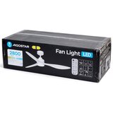  Aigostar-LED prigušiva plafonski ventilator LED/20W/230V 2700-6500K 132 cm + daljinski upravljač beli | Eponuda.com