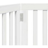 vidaXL Vrata za pse zložljiva 2 panela bela 160 cm topolovina | Shoptok.si